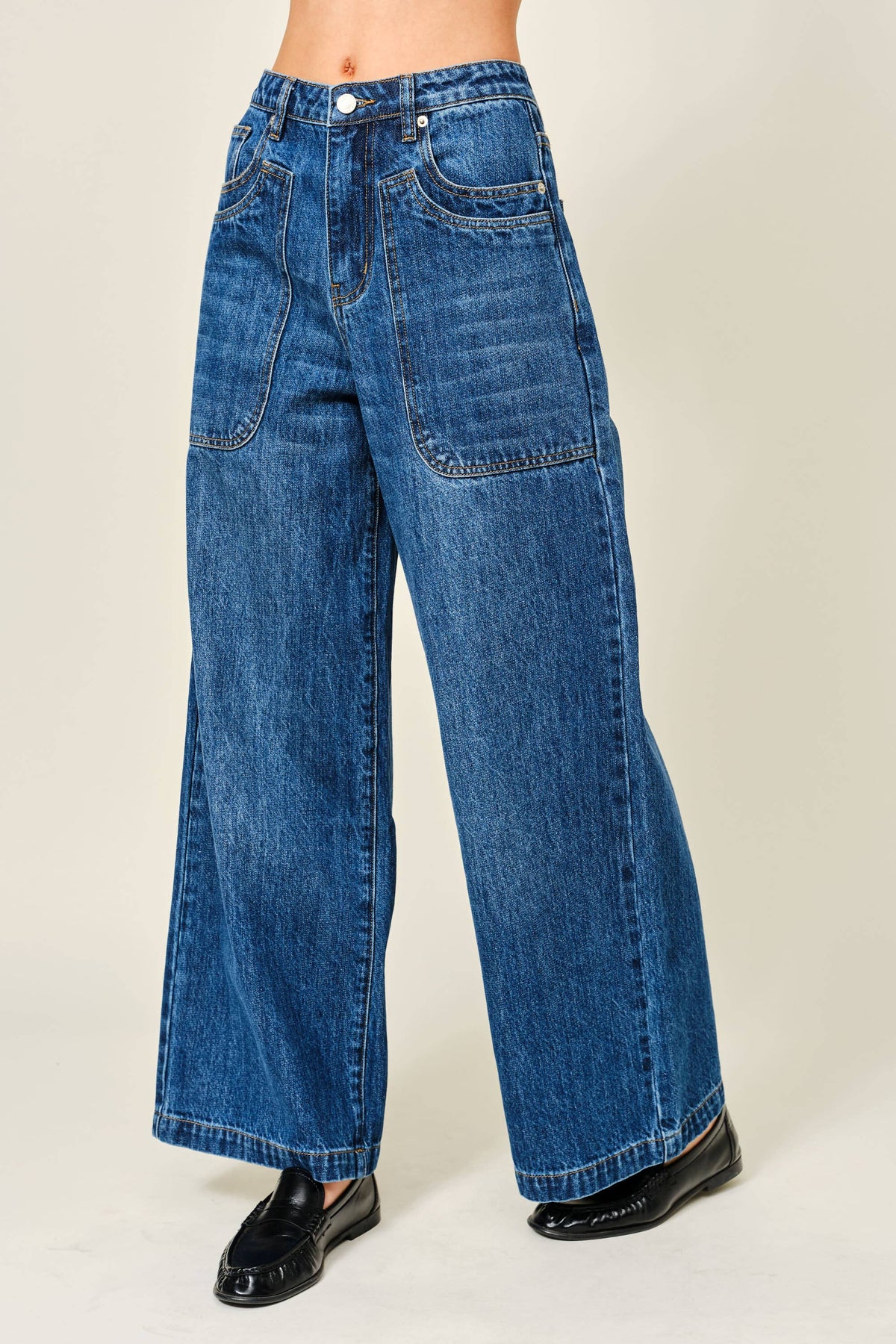 Final Sale-Gracie Wide Leg Jeans