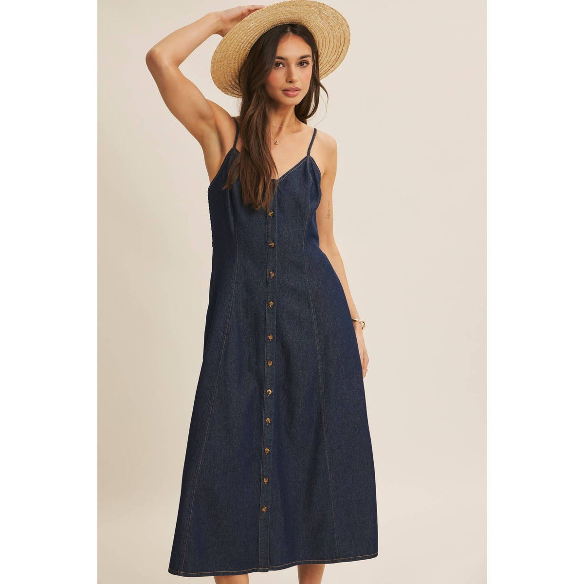 Denim Midi Dress